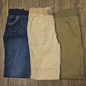 Carter's Blue, Tan, and Green Kids' Bottoms Trio